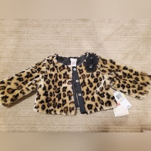 Sweet Heart Rose Girls 4/5 Leopard Print Jacket